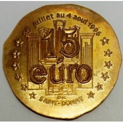 FRANKREICH - 26 - DRÔME - SAINT-DONAT-SUR-L'HERBASSE - EURO VON STADT -1,5 EURO 1996 - 35. MUSIKFESTIVAL J.S. BACH