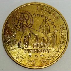 91 - ESSONNE - ETRECHY - EURO DES VILLES - 1,5 EURO 1996 - CERCLE NUMISMATIQUE DE LA JUNE