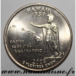 UNITED STATES - KM 425 - 1/4 DOLLAR 2008 P - Philadelphie - Hawaii