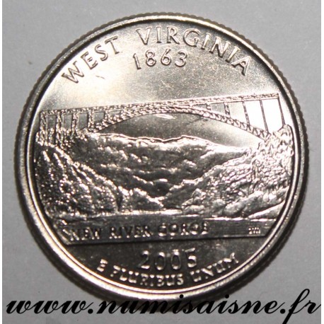 UNITED STATES - KM 374 - 1/4 DOLLAR 2001 D - Denver - WEST VIRGINIA