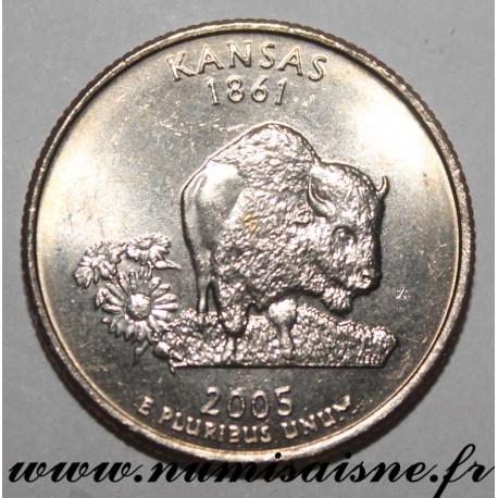 UNITED STATES - KM 373 - 1/4 DOLLAR 2005 P - Philadelphia - KANSAS