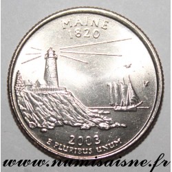 ETATS UNIS - KM 345 - 1/4 DOLLAR 2003 P - Philadelphie - MAINE