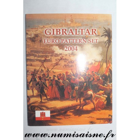 GIBRALTAR - PROTOTYPE EURO COIN SET - TRIAL / PATTERN - 8 COINS - 2004
