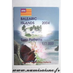 BALEARIC ISLANDS - PROTOTYPE EURO COIN SET - TRIAL / PATTERN - 8 COINS - 2004