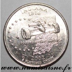 ETATS UNIS - KM 334 - 1/4 DOLLAR 2002 D - Denver - INDIANA