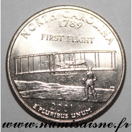 UNITED STATES - KM 319 - 1/4 DOLLAR 2001 D - Denver - NORTH CAROLINA