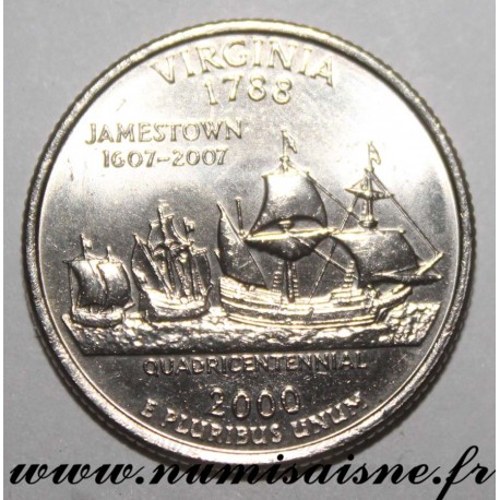 UNITED STATES - KM 309 - 1/4 DOLLAR 2000 D - Denver - VIRGINIA