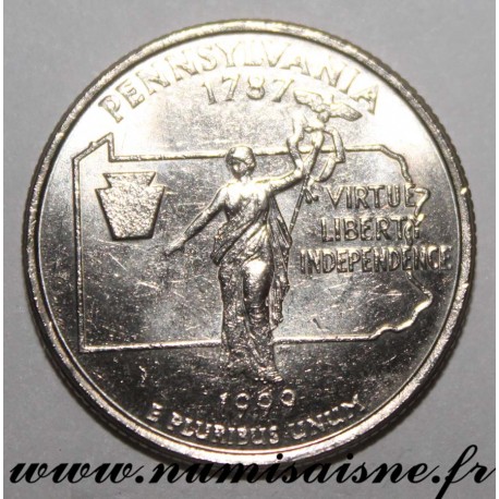 UNITED STATES - KM 294 - 1/4 DOLLAR 1999 D - Denver - PENNSYLVANIA