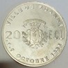 FRANCE - 42 - LOIRE - ROANNE - EURO OF CITY - 20 ECUS 1995 - 9TH TABLE ARTS FESTIVAL