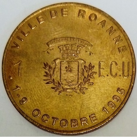 FRANCE - 42 - LOIRE - ROANNE - EURO OF CITY - 1 ECU 1995 - 9TH TABLE ARTS FESTIVAL