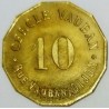 FRANCE - 21 - CÔTE D'OR - DIJON - 10 (CENTIMES) - CASINO TOKEN - CERCLE VAUBAN