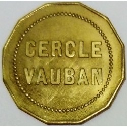 FRANCE - 21 - CÔTE D'OR - DIJON - 20 (CENTIMES) - CASINO TOKEN - CERCLE VAUBAN