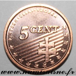 SLOVAKIA - 5 CENT 2004 - TRIAL COIN