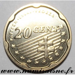 SLOVAKIA - 20 CENT 2004 - TRIAL COIN