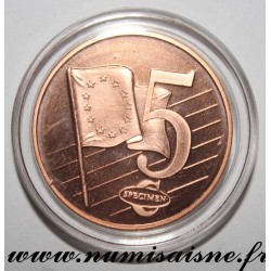 VATICAN - 5 CENT 2011 - BENEDICT XVI - TRIAL COIN