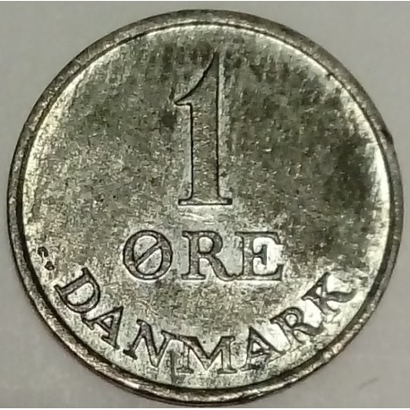 DENMARK - KM 839 - 1 ORE 1964 - FREDERIK IX (1899-1972) DENMARK - KM 839 - 1 ORE 1964 - FREDERIK IX (1899-1972)