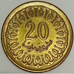 TUNISIA - KM 307 - 20 MILLIMES 1960