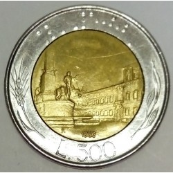 ITALIE - KM 111 - 500 LIRE 1983 - PIECE COURANTE