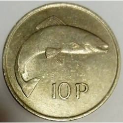 IRLANDE - KM 23 - 10 PENCE 1975