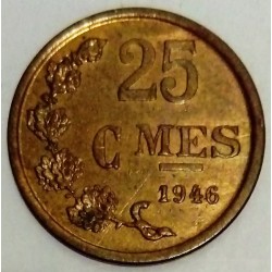 LUXEMBOURG - KM 45 - 25 CENTIMES 1946