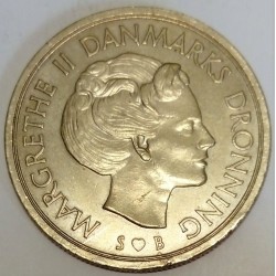 DANEMARK - KM 863.1 - 5 KRONER 1977 - MARGUERITE II