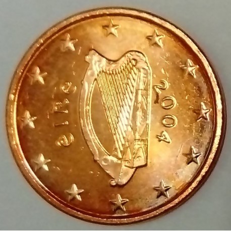 IRELAND - KM 32 - 1 EURO CENT 2004 - CELTIC HARP