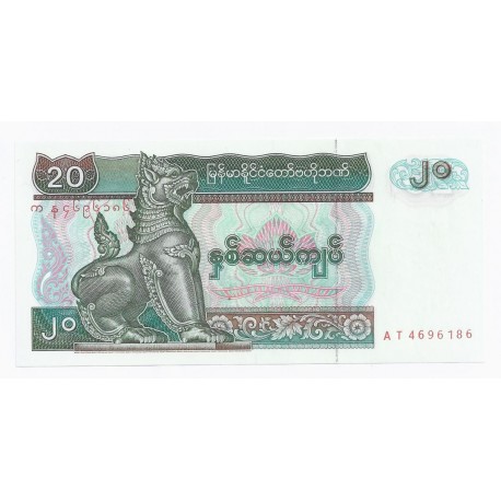 MYANMAR - PICK 72 - 20 KYATS - 1994 - NEUF