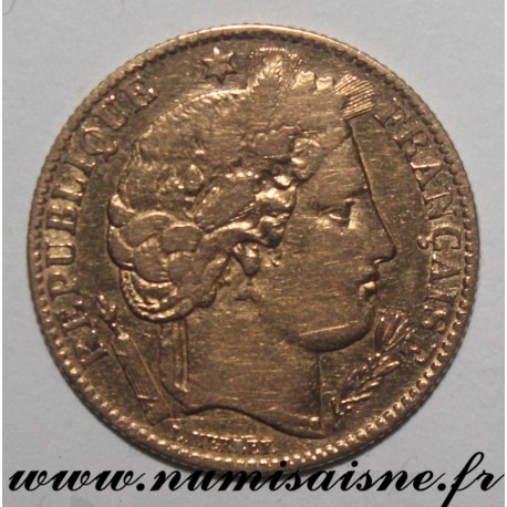 FRANCE - KM 830 - 10 FRANCS 1851 A - Paris - TYPE CÉRÈS - GOLD