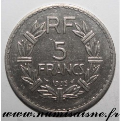 FRANKREICH - KM 888 - 5 FRANCS 1935 - TYP LAVRILLIER