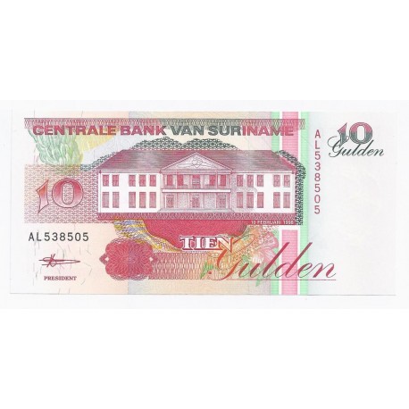 SURINAME - BILLET DE 10 GULDEN DU 10.02.1998 - ETAT NEUF - PICK 137 B SURINAME - BILLET DE 10 GULDEN DU 10.02.1998 - ETAT NEUF - PICK 137 B