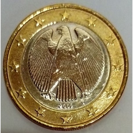 Rare pièce de 1 Euro Allemagne 2002 Aigle fédéral Objet de