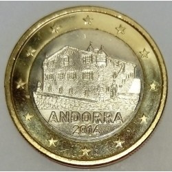 ANDORRA - KM 526 - 1 EURO 2014 - Casa de la Vall, seat of the Parliament of Andorra