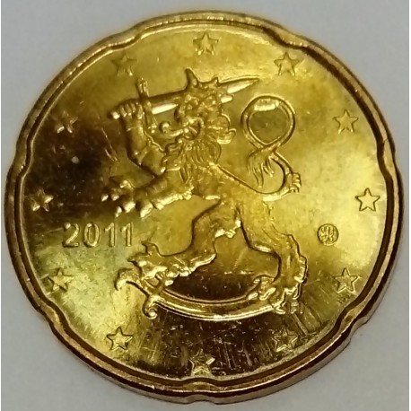 FINLAND - KM 127 - 20 CENT 2011 - THE HERALDIC LION