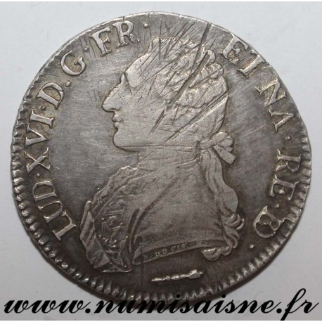 FRANCE - KM 564 - LOUIS XVI - ECU WITH OLIVIE BRANCHES 1787 - PAU