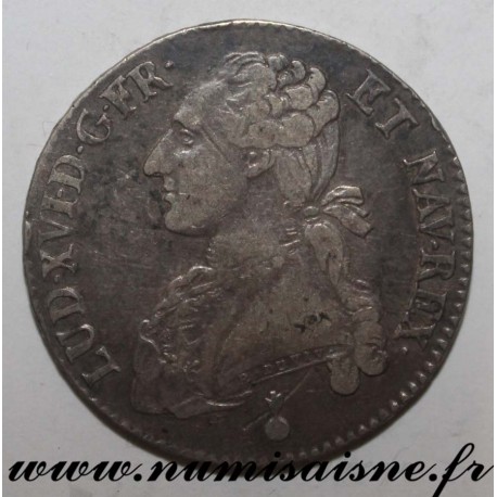 FRANCE - Gad 355 - LOUIS XVI - 1/2 ECU WITH OLIVE BRANCHES - 1790 AA - Metz