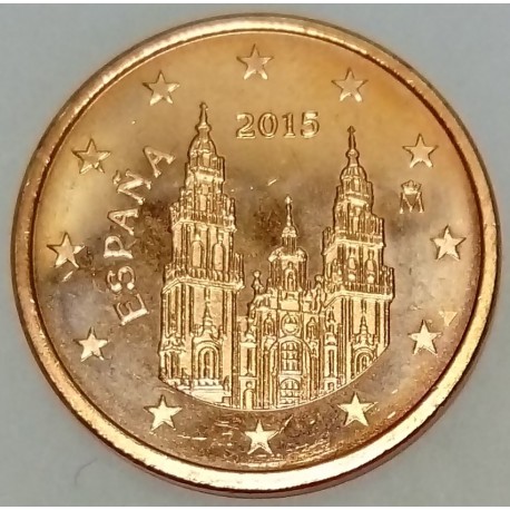 SPAIN - KM 1146 - 5 CENT 2015 - COMPOSTELLE