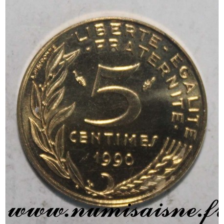 GADOURY 175 - 5 CENTIMES 1990 - TYPE MARIANNE - KM 933