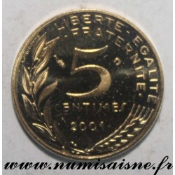 FRANCE - KM 933 - 5 CENTIMES 2001 - TYPE MARIANNE