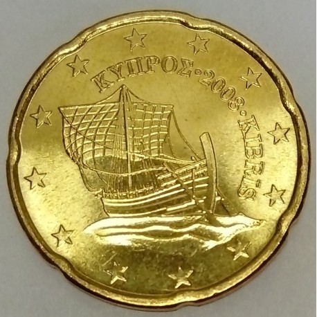 ZYPERN - KM 82 - 20 EURO CENT 2008 - BOOT VON KYRENIA ZYPERN - KM 82 - 20 EURO CENT 2008 - BOOT VON KYRENIA