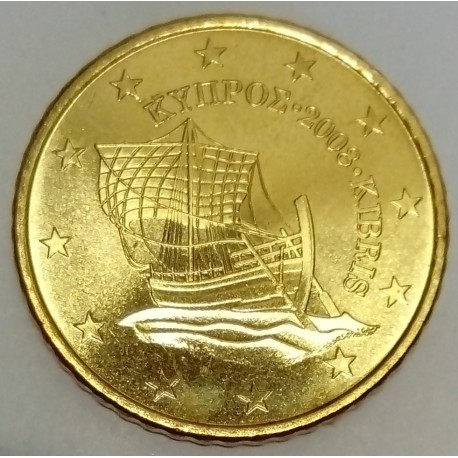 ZYPERN - KM 83 - 50 EURO CENT 2008 - BOOT VON KYRENIA ZYPERN - KM 83 - 50 EURO CENT 2008 - BOOT VON KYRENIA