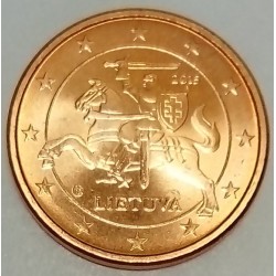 LITHUANIA - KM 205 - 1 EURO CENT 2015 - KNIGHT VYTIS