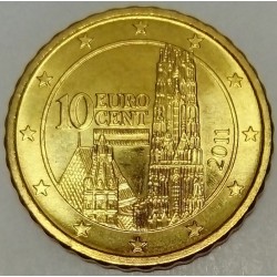 AUSTRIA - KM 3139 - 10 EURO CENT 2011 - SAINT ETIENNE CATHEDRAL