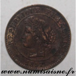 FRANCE - KM 826 - 1 CENTIME 1897 A - Paris - TYP CÉRÈS