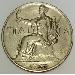 ITALY - KM 62 - 1 LIRE 1922 A