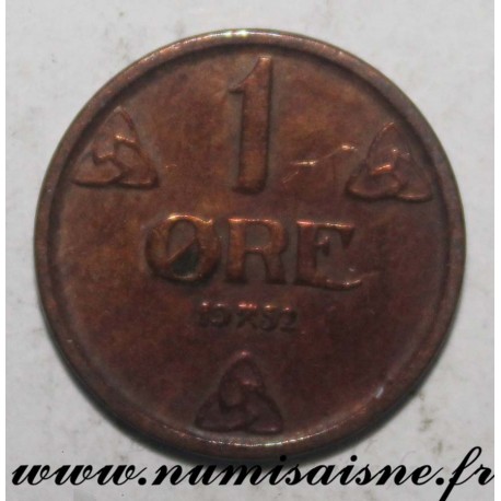 NORWAY - KM 367 - 1 ORE 1952