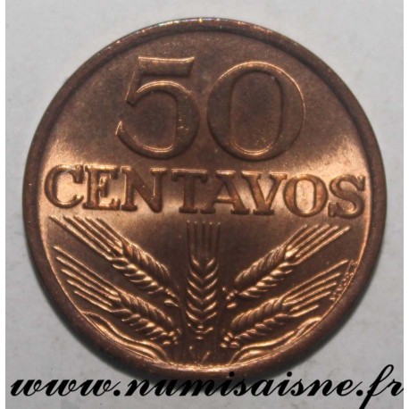 PORTUGAL - KM 596 - 50 CENTAVOS 1978