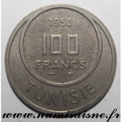 TUNISIE - KM 276 - 100 FRANCS 1950 - Muhammad al-Amin protectorat français