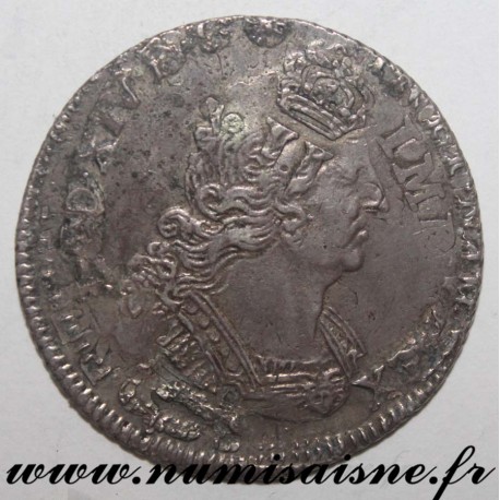 FRANCE - Gad 152 - LOUIS XIV - 1/4 ECU WITH PALMS 1695 P - DIJON