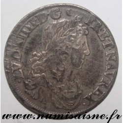 Gad 173 - LOUIS XIV - 1/2 ECU AU BUSTE JUVENILE 1662 B - Rouen