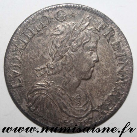 FRANKREICH - Gad 202 - LOUIS XIV - ECU MIT LANGEN HAAREN 1653 A - Paris